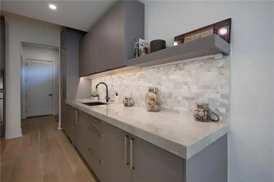 Furnished interior view inside a new home in , Sandy Springs (Image 50).