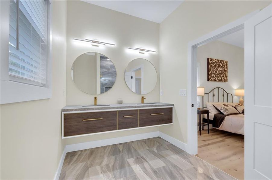 Furnished interior view inside a new home in , Atlanta (Image 21).