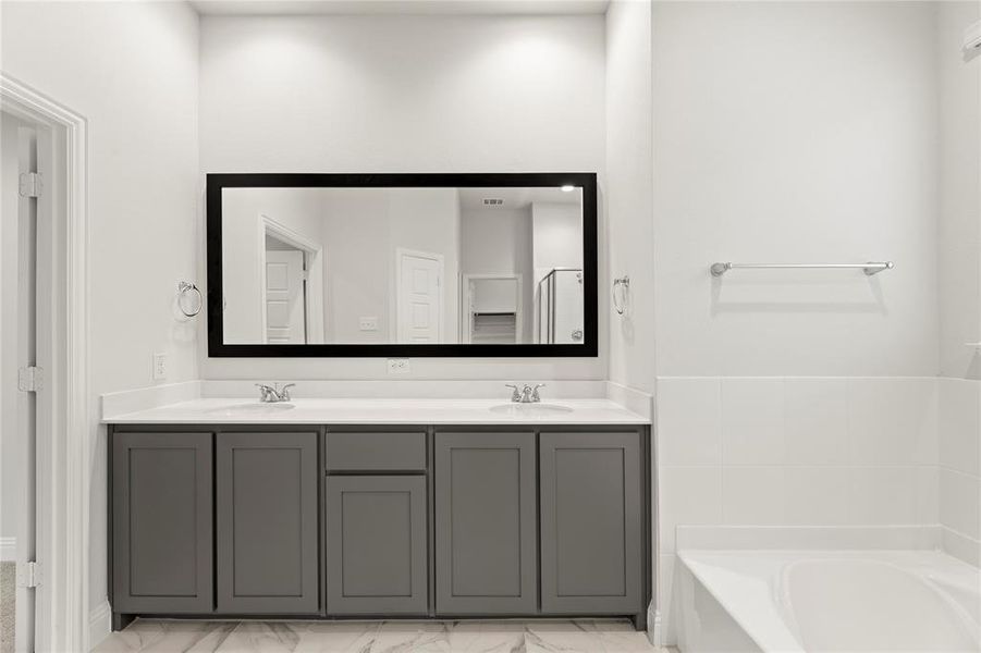 Furnished interior view inside a new home in Mercer Meadows, Royse City (Image 16). Furnished interior view inside a new home in Mercer Meadows, Royse City (Image 16).