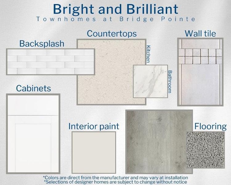 Azalea Townhome - Colors for this home Azalea Townhome - Colors for this home