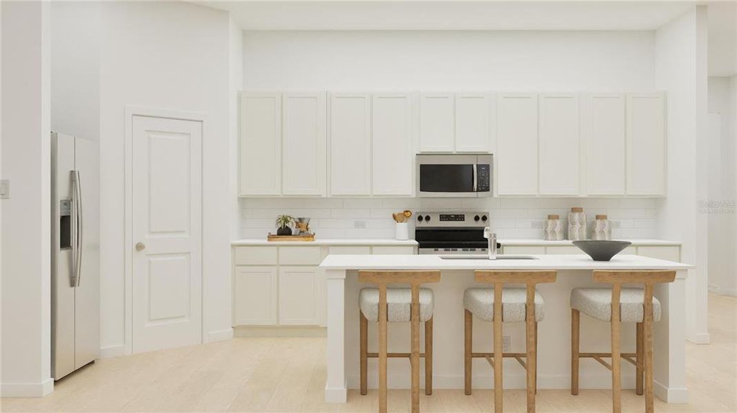 Furnished interior view inside a new home in , Clermont (Image 8).