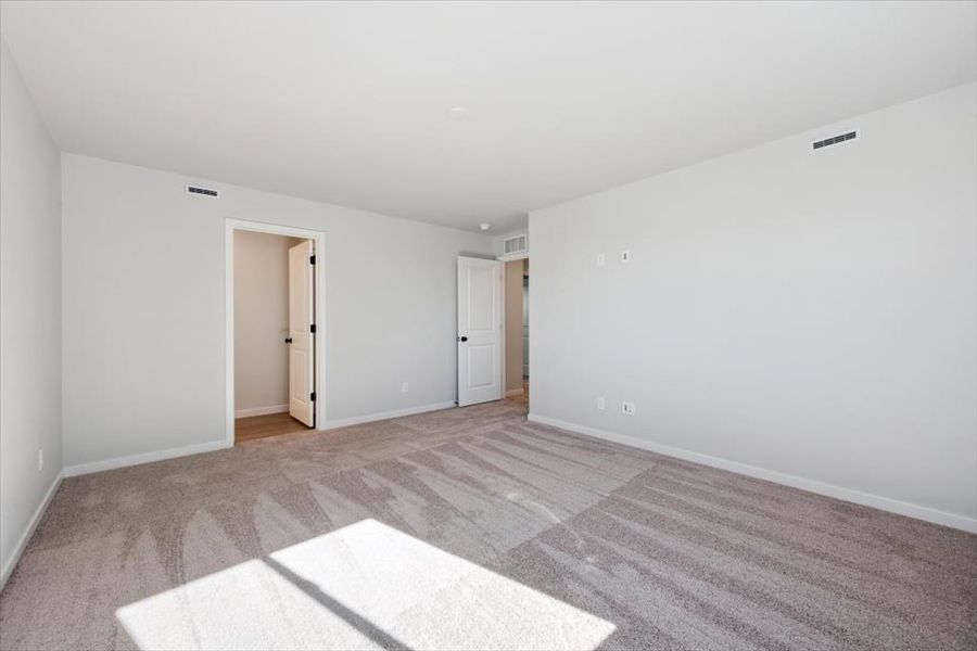 A room with white walls. A room with white walls.