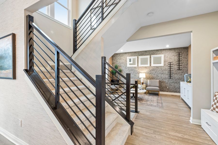 Representative furnished interior of a home built from the Wyatt by Fischer Homes in Twin Lakes, Hoschton (Image 42).