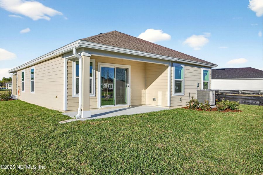 Exterior details and patio area of a home in , Palm Coast (Image 22). Exterior details and patio area of a home in , Palm Coast (Image 22).