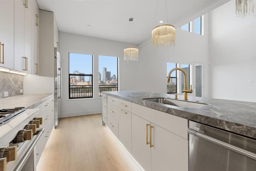 Furnished interior view inside a new home in , Dallas (Image 14).