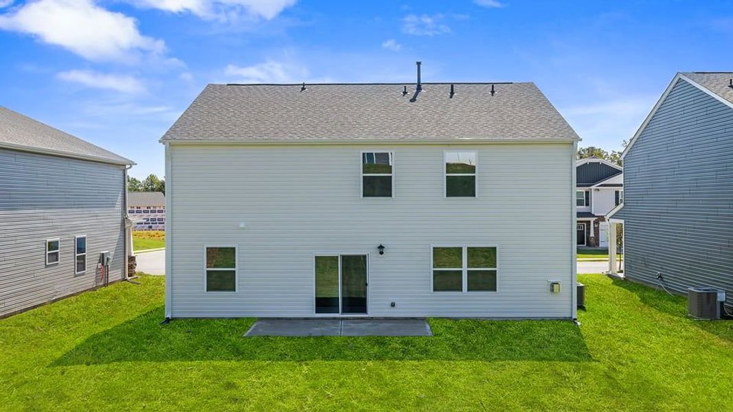 Exterior details and patio area of a home in Hunters Ridge, Woodruff (Image 2).