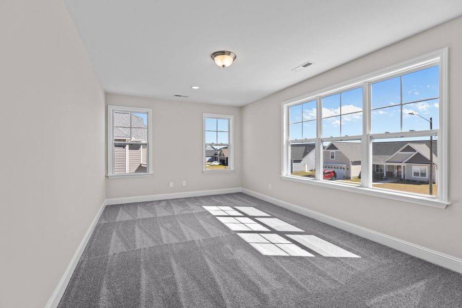 Representative unfurnished interior of a home built from the Turner by Bill Clark Homes in Davenport Farms, Winterville (Image 33). Representative unfurnished interior of a home built from the Turner by Bill Clark Homes in Davenport Farms, Winterville (Image 33).