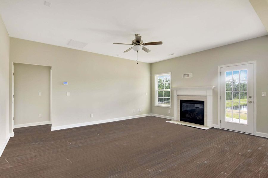 Representative unfurnished interior of a home built from the Clayton by Caviness & Cates Communities in Bartlett Manor, Youngsville (Image 125).