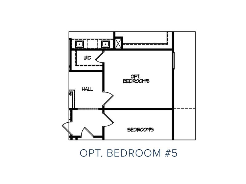 2D floor plan layout for the The Farmington by My Home Communities in Legends at Old Monroe, Monroe, GA (Image 3).