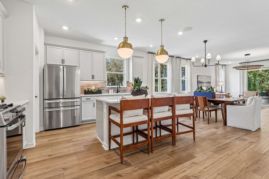 Representative furnished interior of a home built from the Meadowood by Risewell Homes in Country Club Estates, Palm Bay (Image 8). Representative furnished interior of a home built from the Meadowood by Risewell Homes in Country Club Estates, Palm Bay (Image 8).