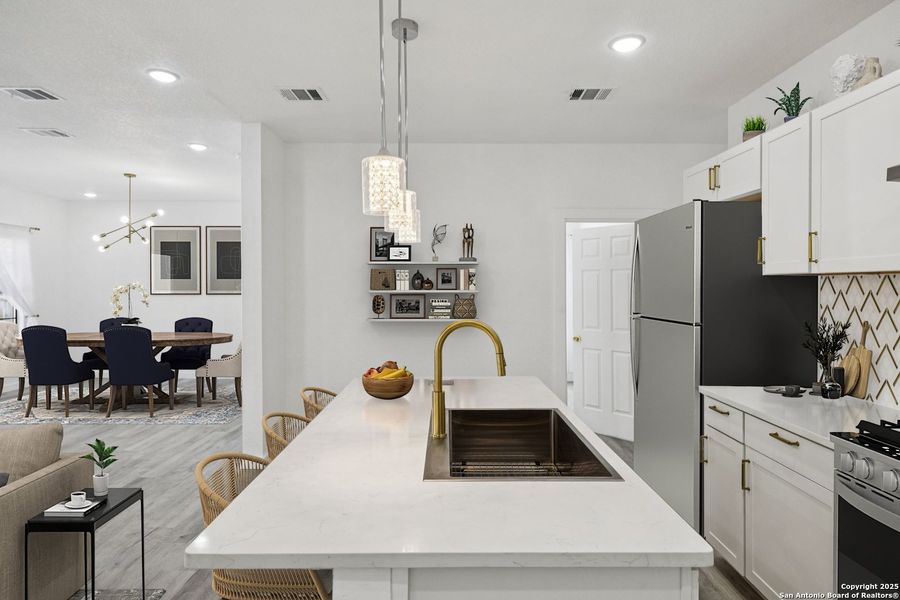 Furnished interior view inside a new home in , San Antonio (Image 12). Furnished interior view inside a new home in , San Antonio (Image 12).