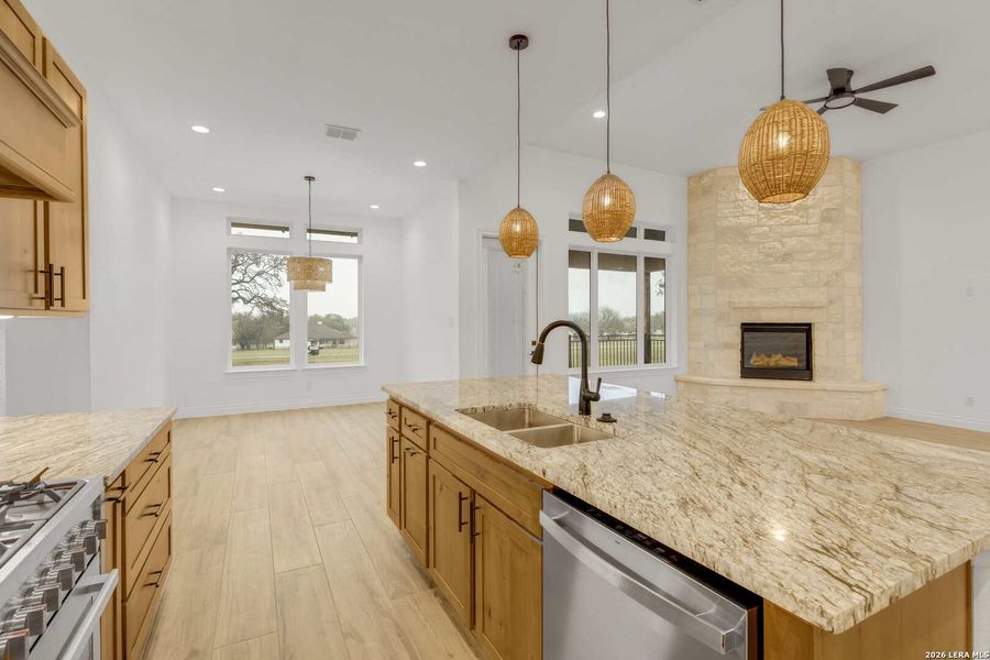 Furnished interior view inside a new home in , Bandera (Image 12).