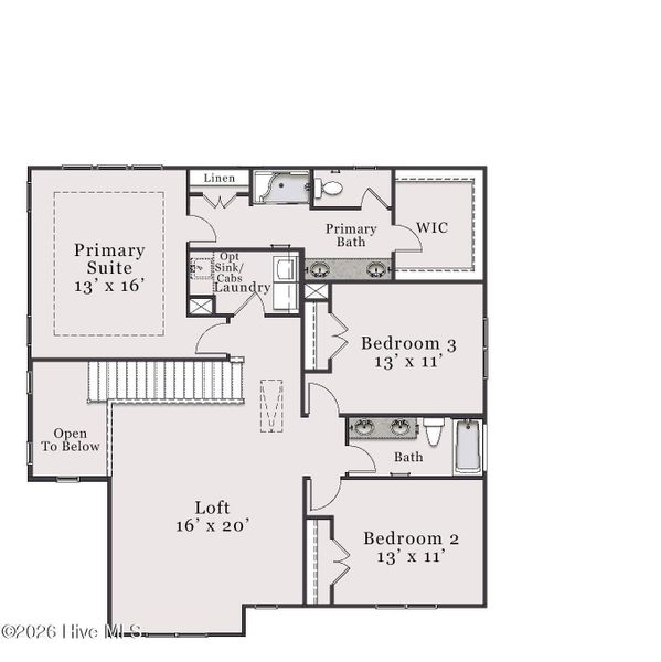 2D floor plan layout of this home in Pembroke, Hope Mills, NC (Image 3).