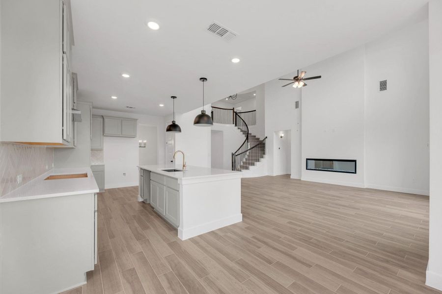Furnished interior view inside a new home in Santa Rita Ranch, Liberty Hill (Image 5).