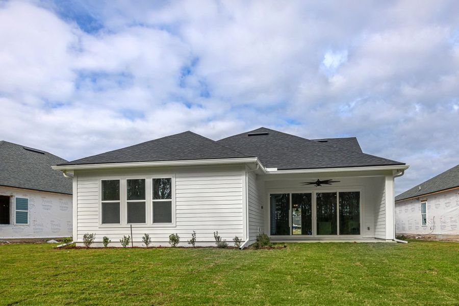 Representative exterior details of a home built from the Alexander by Riverside Homes in Hidden Creek at SilverLeaf Phase 2, St. Augustine (Image 4). Representative exterior details of a home built from the Alexander by Riverside Homes in Hidden Creek at SilverLeaf Phase 2, St. Augustine (Image 4).
