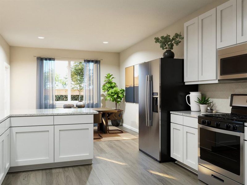 Furnished interior view inside a new home in Christian Meadows, Ennis (Image 6).
