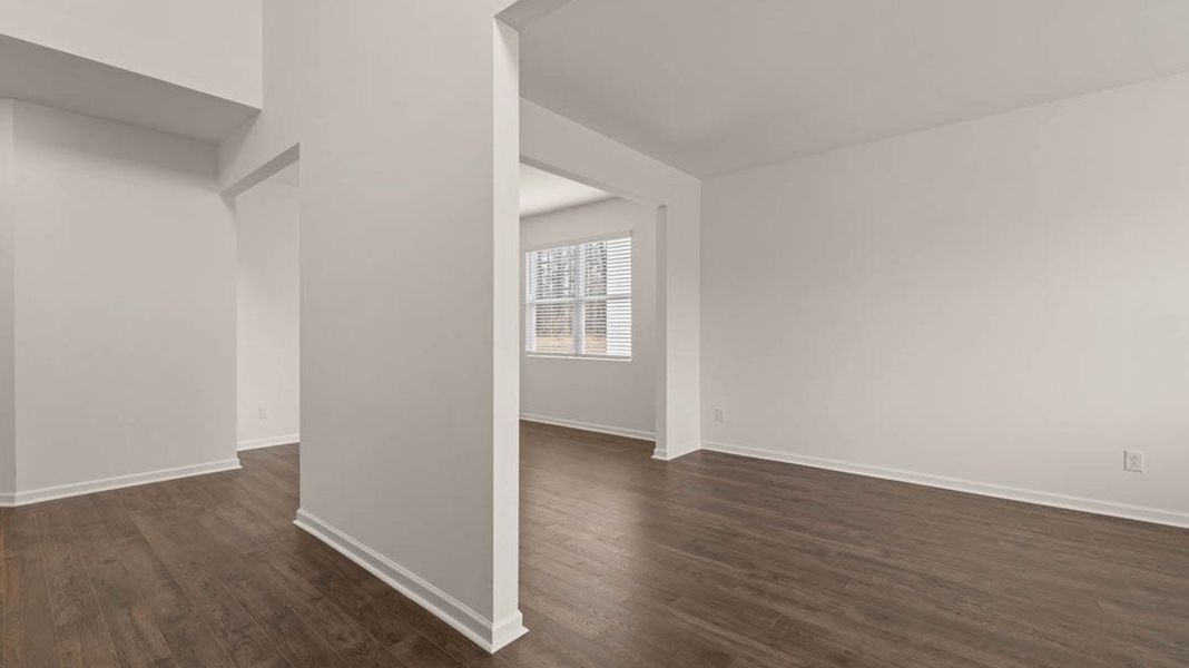 Representative unfurnished interior of a home built from the Packard by D.R. Horton in Evergreen Crossing, Locust Grove (Image 16).