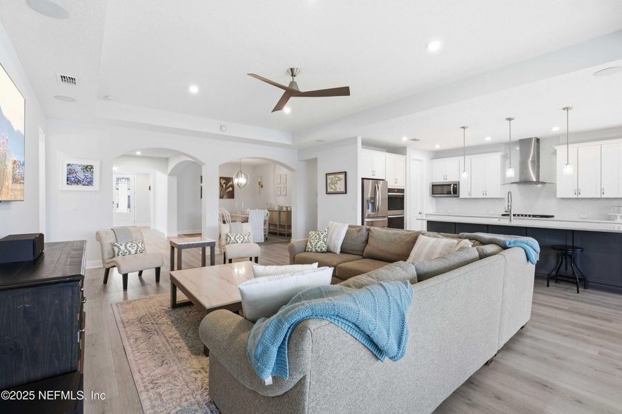 Furnished interior view inside a new home in Trailmark - Phase 6, St. Augustine (Image 15). Furnished interior view inside a new home in Trailmark - Phase 6, St. Augustine (Image 15).