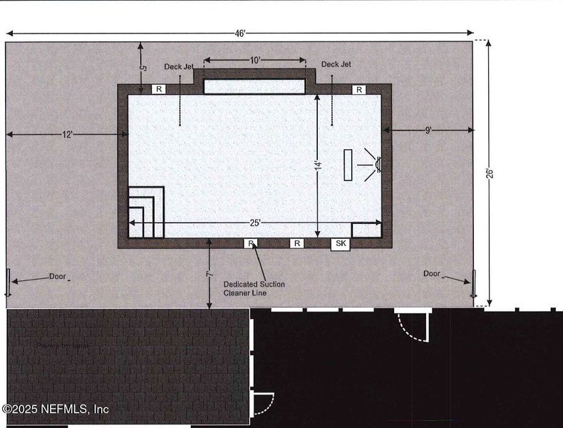 2D floor plan layout of this home in Madeira, St. Augustine, FL (Image 3).
