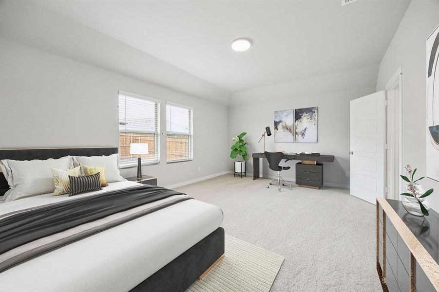 Primary Suite in the Hayden home plan by Trophy Signature Homes – REPRESENTATIVE PHOTO Primary Suite in the Hayden home plan by Trophy Signature Homes – REPRESENTATIVE PHOTO