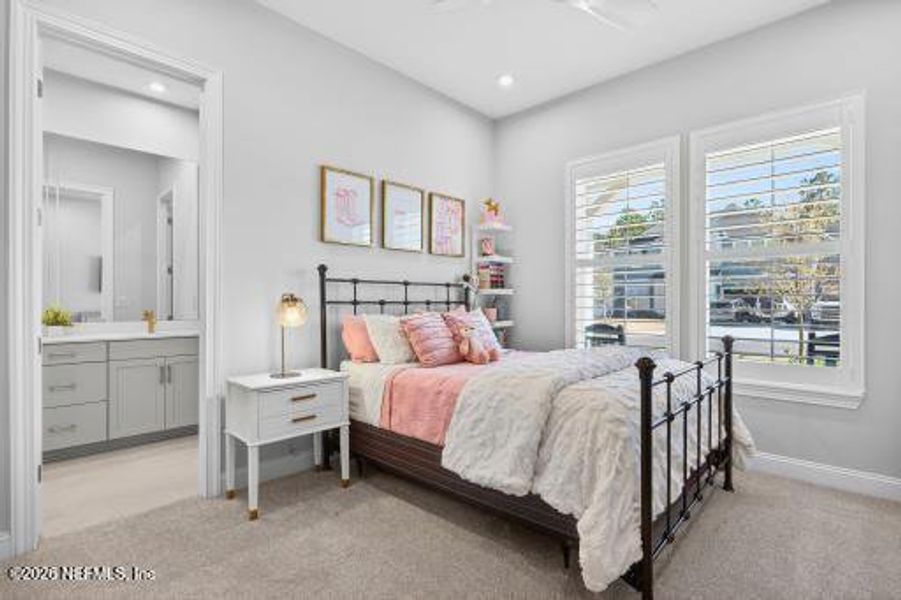 Furnished interior view inside a new home in RiverTown, St. Johns (Image 20).