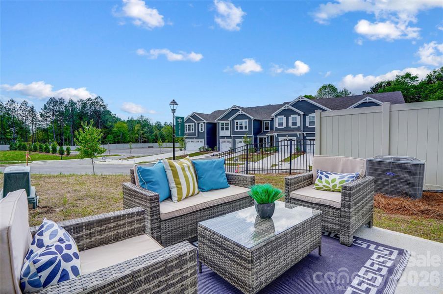 Exterior details and patio area of a home in Arbor Chase, Clover (Image 24). Exterior details and patio area of a home in Arbor Chase, Clover (Image 24).