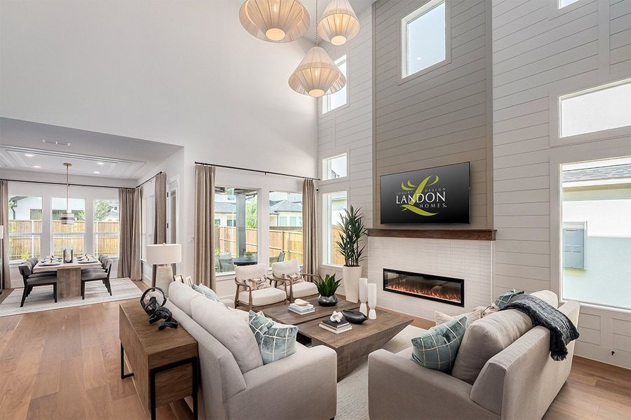 Representative furnished interior of a home built from the Manhattan by Landon Homes in Fields - Brookside, Frisco (Image 12). Representative furnished interior of a home built from the Manhattan by Landon Homes in Fields - Brookside, Frisco (Image 12).