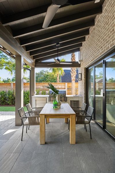 Exterior details and patio area of a home in , Mount Pleasant (Image 49).