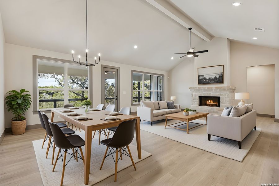 Furnished interior view inside a new home in , Fischer (Image 14).
