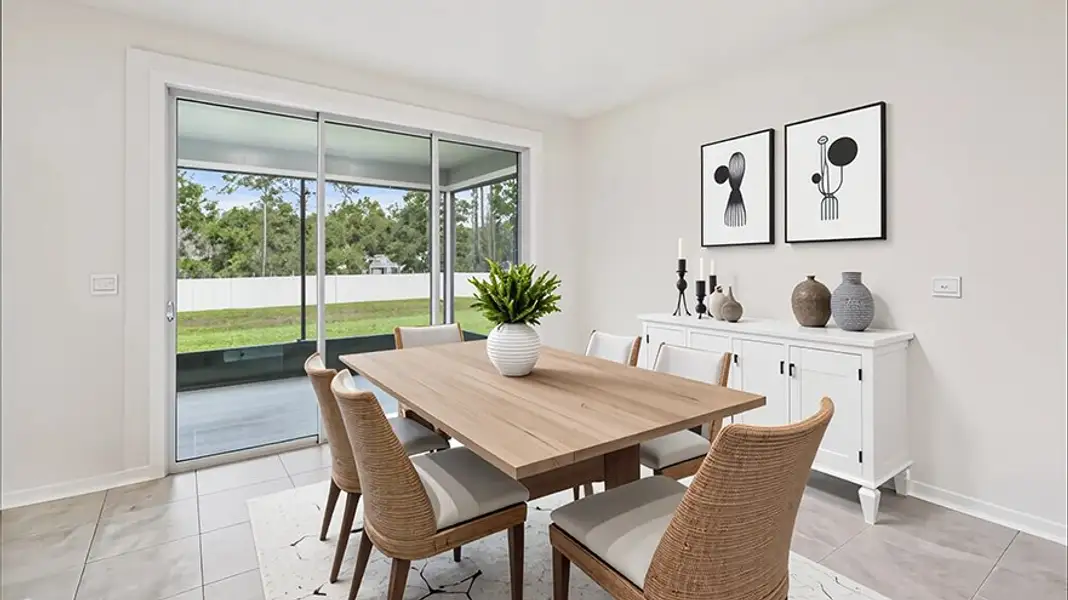 Representative furnished interior of a home built from the Coral by D.R. Horton in Oaks Preserve, Gainesville (Image 5).