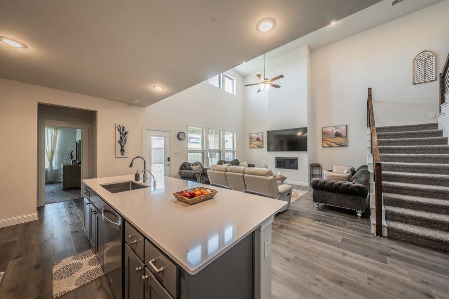 Furnished interior view inside a new home in , Little Elm (Image 4).