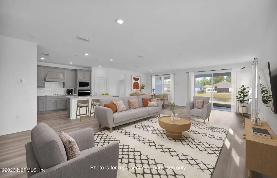 Furnished interior view inside a new home in Hyland Trail, Green Cove Springs (Image 6).
