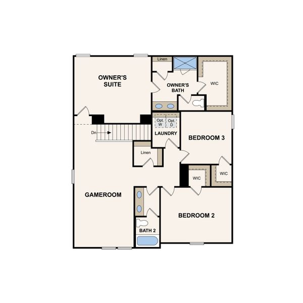 2D floor plan layout of this home in Barton Hills, Spring Hill, TN (Image 3). 2D floor plan layout of this home in Barton Hills, Spring Hill, TN (Image 3).