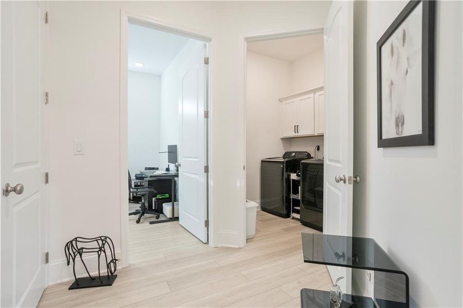 Furnished interior view inside a new home in Courtyards at Traditions, Cumming (Image 12).