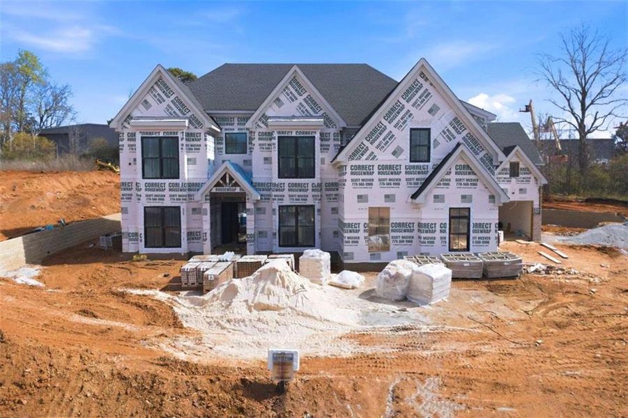 In-progress construction of a new home in , Buford, GA (Image 19).