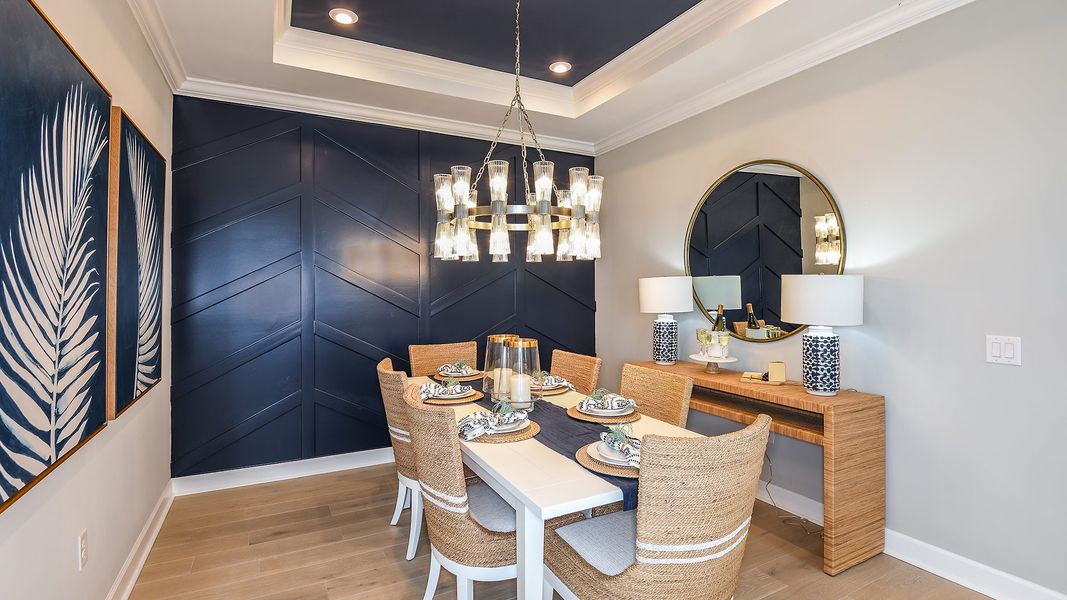 Representative furnished interior of a home built from the Ceretti by Taylor Morrison in Esplanade by the Islands, Naples (Image 20).