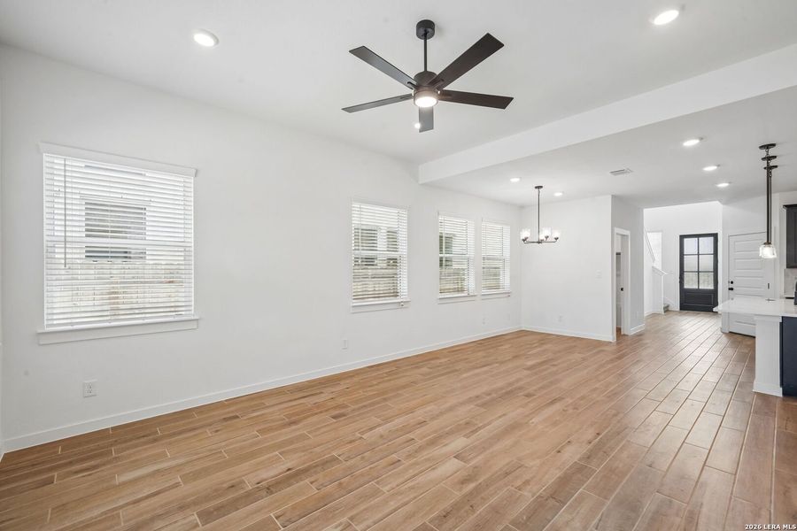 Spacious, unfurnished interior of a new home in Legacy at Lake Dunlap, New Braunfels (Image 9). Spacious, unfurnished interior of a new home in Legacy at Lake Dunlap, New Braunfels (Image 9).