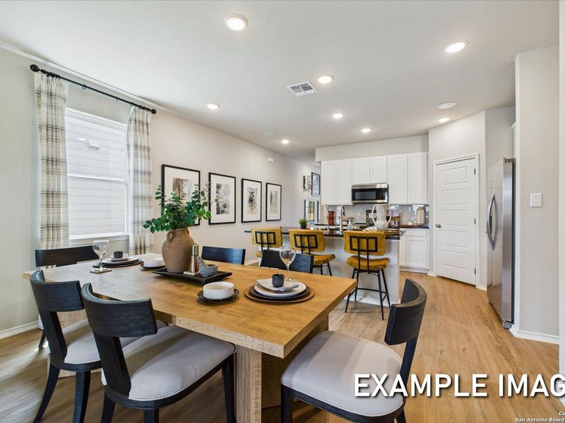 Furnished interior view inside a new home in Agave, San Antonio (Image 12).