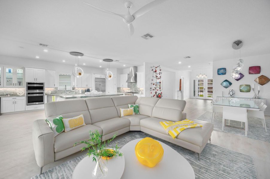 Furnished interior view inside a new home in , Port St. Lucie (Image 29).