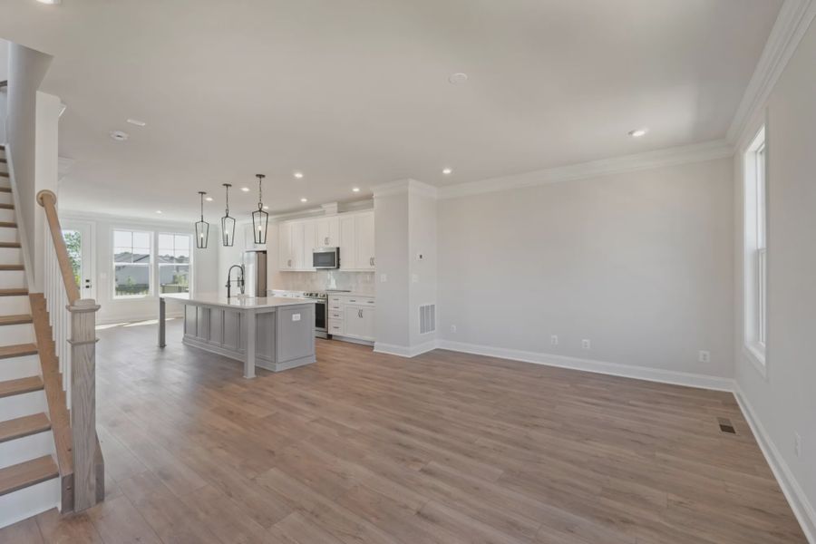 Representative unfurnished interior of a home built from the The Poplar by Greenwood Homes in Sherron Road Townes, Durham (Image 20). Representative unfurnished interior of a home built from the The Poplar by Greenwood Homes in Sherron Road Townes, Durham (Image 20).
