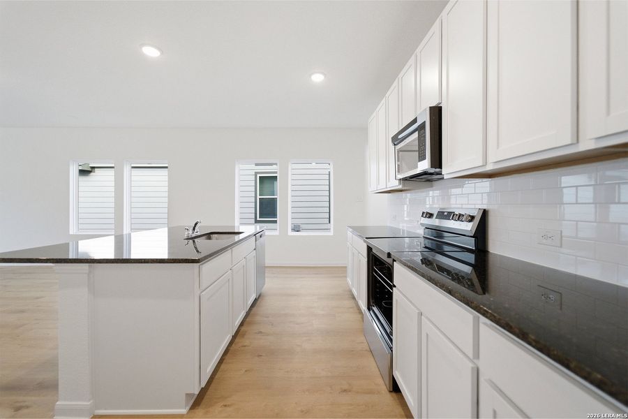Furnished interior view inside a new home in Katzer Ranch, Converse (Image 7).