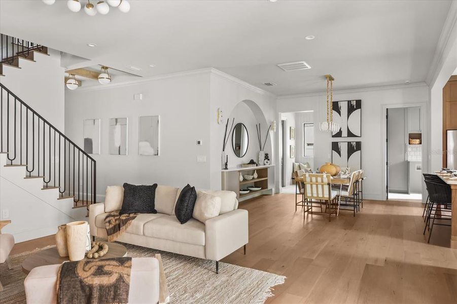 Furnished interior view inside a new home in , Winter Park (Image 14). Furnished interior view inside a new home in , Winter Park (Image 14).