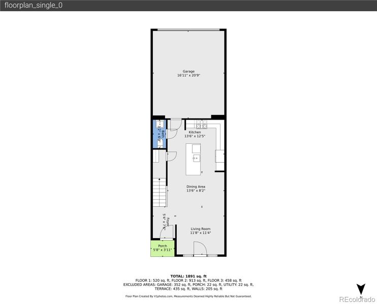2D floor plan layout of this home in , Denver, CO (Image 4). 2D floor plan layout of this home in , Denver, CO (Image 4).