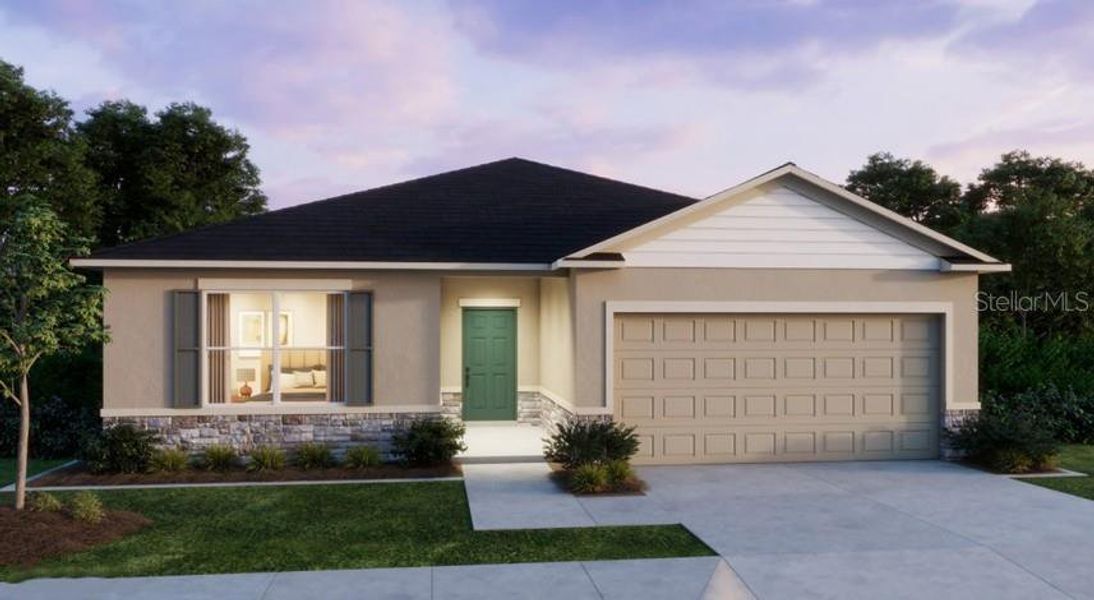 Front exterior of a new home in Marion Oaks, Ocala, FL, highlighting curb appeal (Image 1). Front exterior of a new home in Marion Oaks, Ocala, FL, highlighting curb appeal (Image 1).