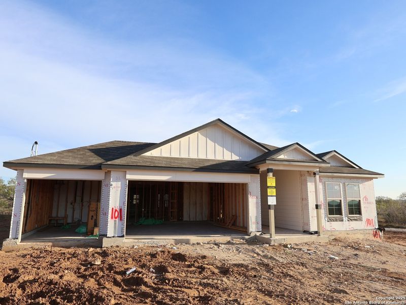 In-progress construction of a new home in Chaparral Ranch, Floresville, TX (Image 30). In-progress construction of a new home in Chaparral Ranch, Floresville, TX (Image 30).