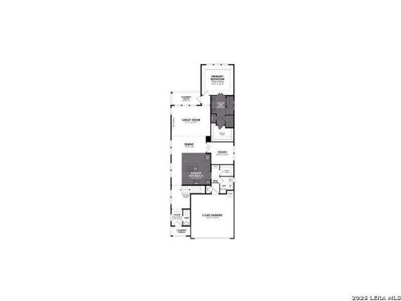 2D floor plan layout of this home in Confluence, Marion, TX (Image 3).