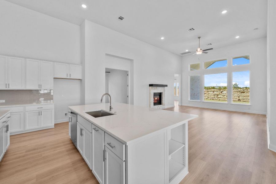 Open concept floorplan