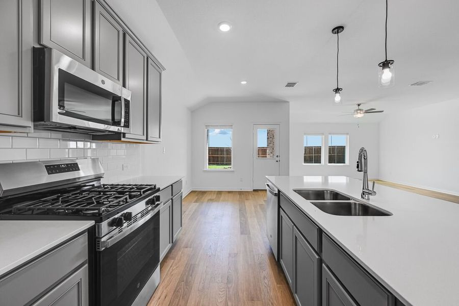 Furnished interior view inside a new home in Parks at Foster Crossing, Anna (Image 6).