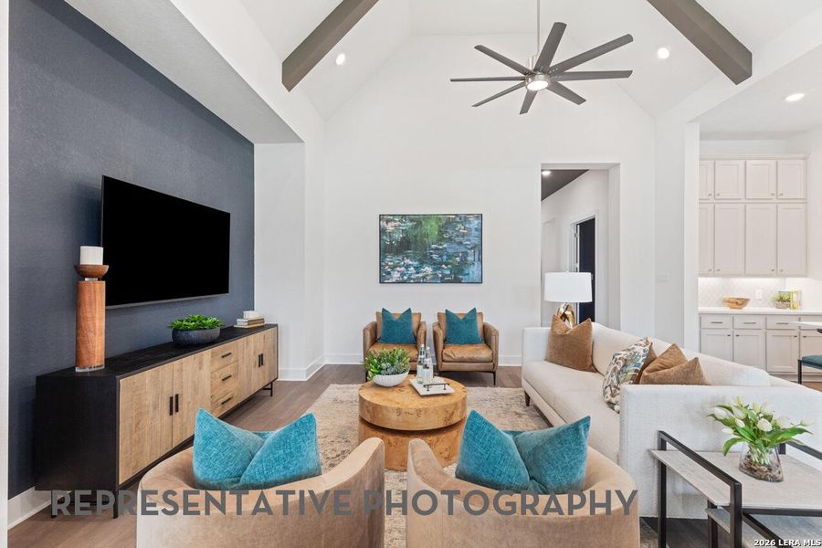 Furnished interior view inside a new home in The Ranches at Creekside, Boerne (Image 15).