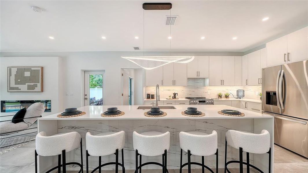 Furnished interior view inside a new home in , Sarasota (Image 46).